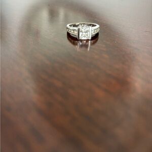Lia Sophia Silver Ring with Sparkling Gem